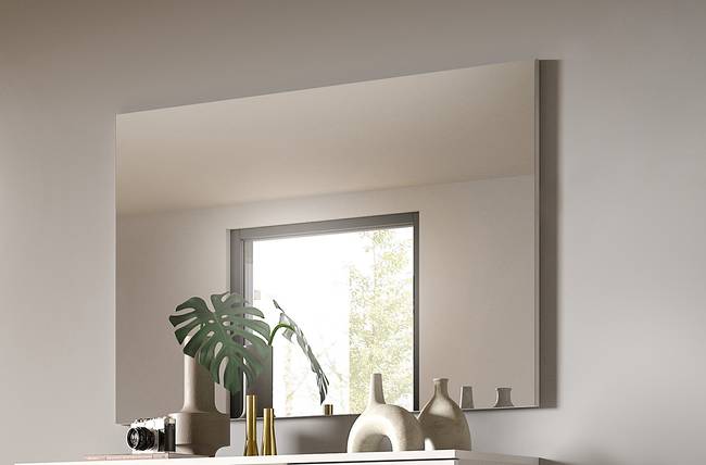 Spiegel 109 cm 71 x 110 x 2cm Weiß Spanplatte, beschichtet 71 x 110 x 2cm