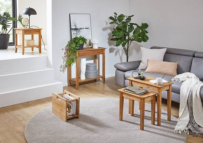 Massiver Zeitungsständer Montana 2 40 x 30 x 21cm Braun