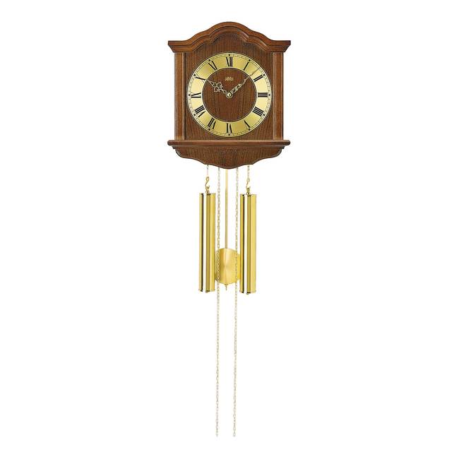 Wanduhr Duao Typ D Holzgehäuse 27 x 29 x 11cm Multicolor/Messing