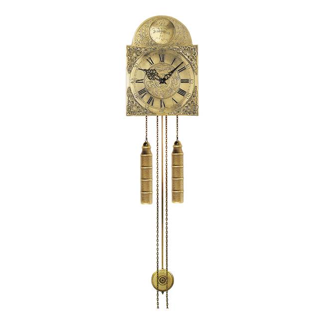 Wanduhr Punie Typ A Messing antik 25 x 34 x 12cm Multicolor/Gold