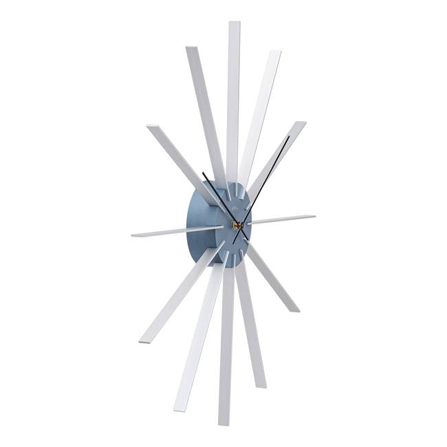 Wanduhr Linha Aluminiumguss 50 x 50 x 4cm Multicolor/Blau