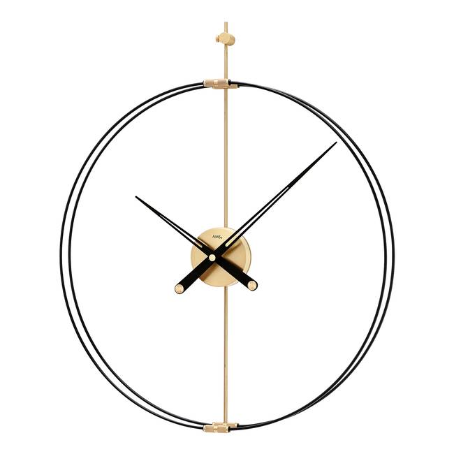 Wanduhr Japi Metallgehäuse 60 x 70 x 6cm Gold/Gold