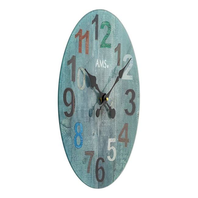 Wanduhr Iapu Typ B Bedrucktes Zifferblatt 40 x 40 x 4cm Multicolor/Multicolor