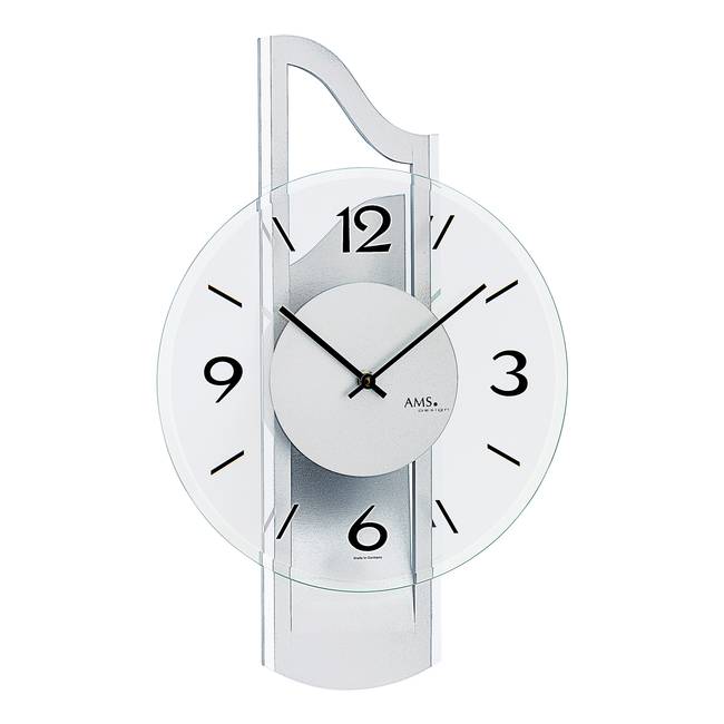 Wanduhr Souto Holzgehäuse 3D 27 x 42 x 9cm Multicolor/Silber