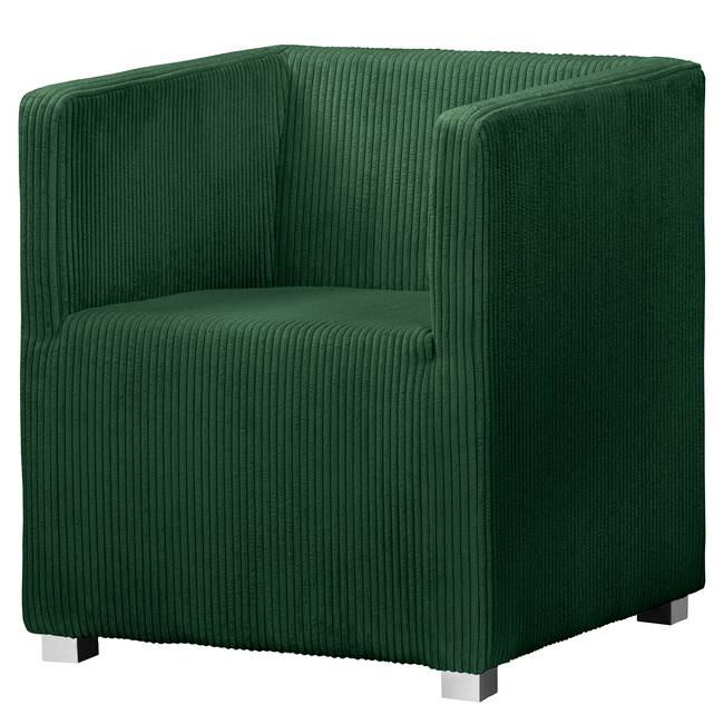 Cocktailsessel Grün Cordstoff Poppy 64 x 70 x 64cm