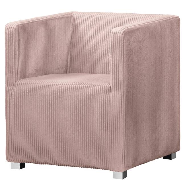 Cocktailsessel Pink Cordstoff Poppy 64 x 70 x 64cm