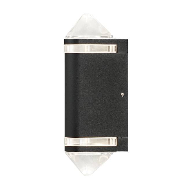 Außenleuchte Modena Aites II 13 x 35 x 12cm Schwarz