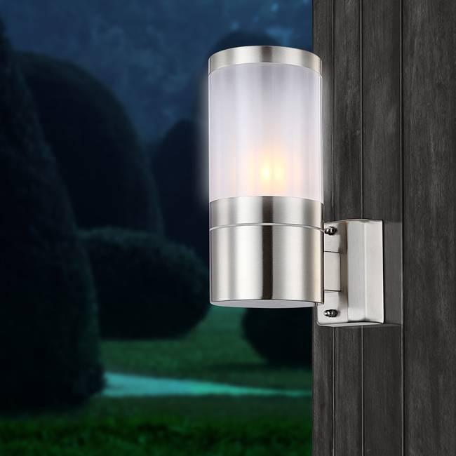 Außenleuchte Xeloo I 16 x 24 x 16cm Weiß/Silber