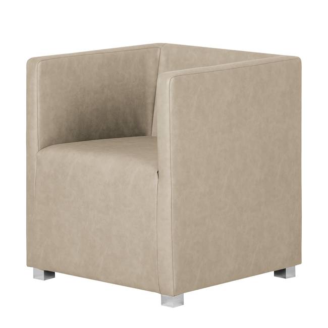 Cocktailsessel Grau/Steingrau Kunstleder Kotori 63 x 71 x 64cm