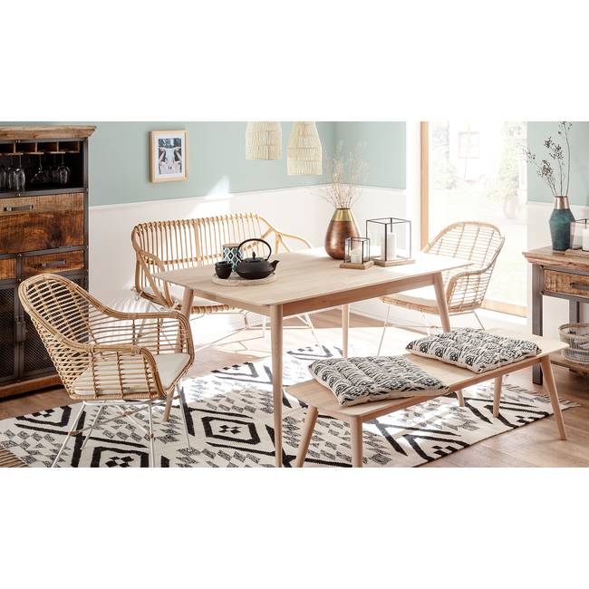 Armlehnenstuhl Garston 58 x 85 x 60cm Braun