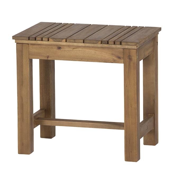 Hocker Falun Massivholz Akazie, geölt Braun 50 x 45 x 33cm