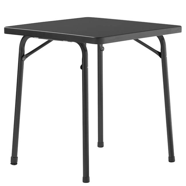 Gartentisch Mecalit IV Tischplatte: Kunststoff Gestell: Stahl, pulverbeschichtet 70 x 70 cm Schwarz/Grau