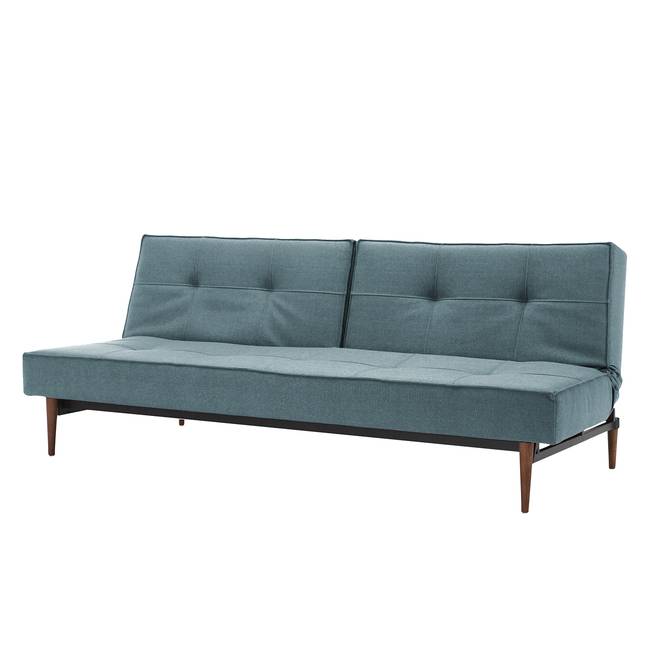 Schlafsofa Styletto I Blau Stoff Mixed Dance 210 x 79 x 96cm Retro