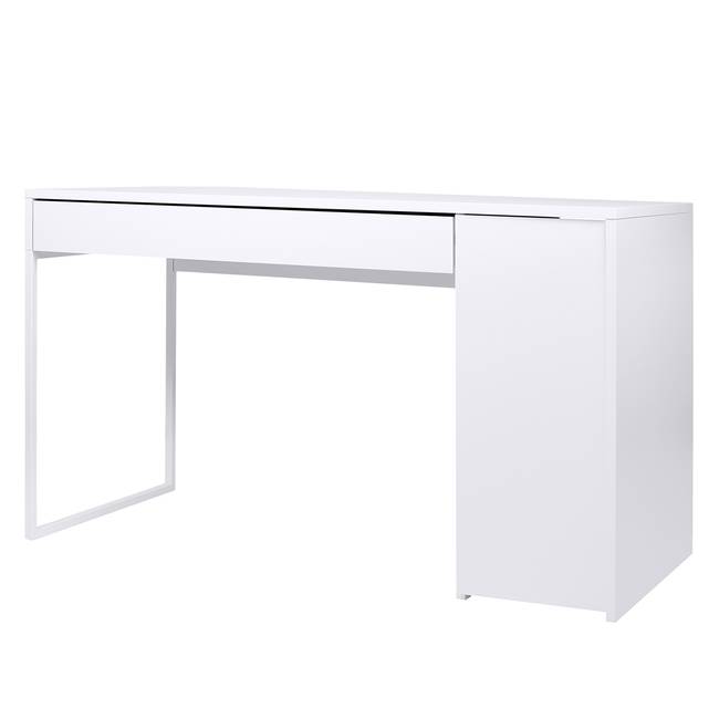 Schreibtisch Barford 130 x 75 x 60cm Weiß/Weiß