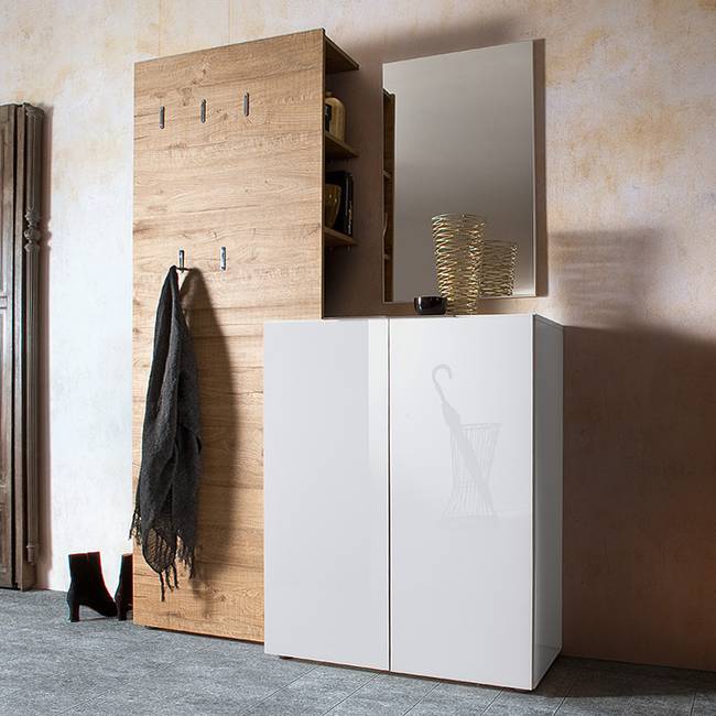 Spiegel I 50 x 80 x 2cm Weiß Spanplatte, lackiert 50 x 80 x 2cm