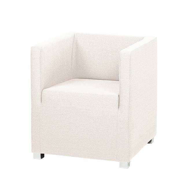 Cocktailsessel Beige Webstoff Baca 63 x 71 x 64cm