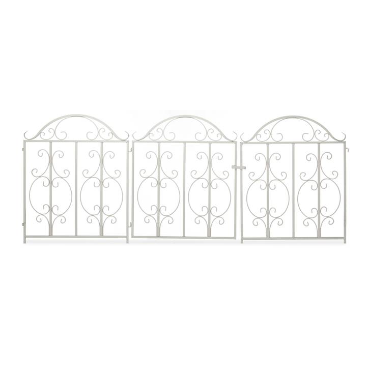 3teiliges Gartentor weiß kaufen home24