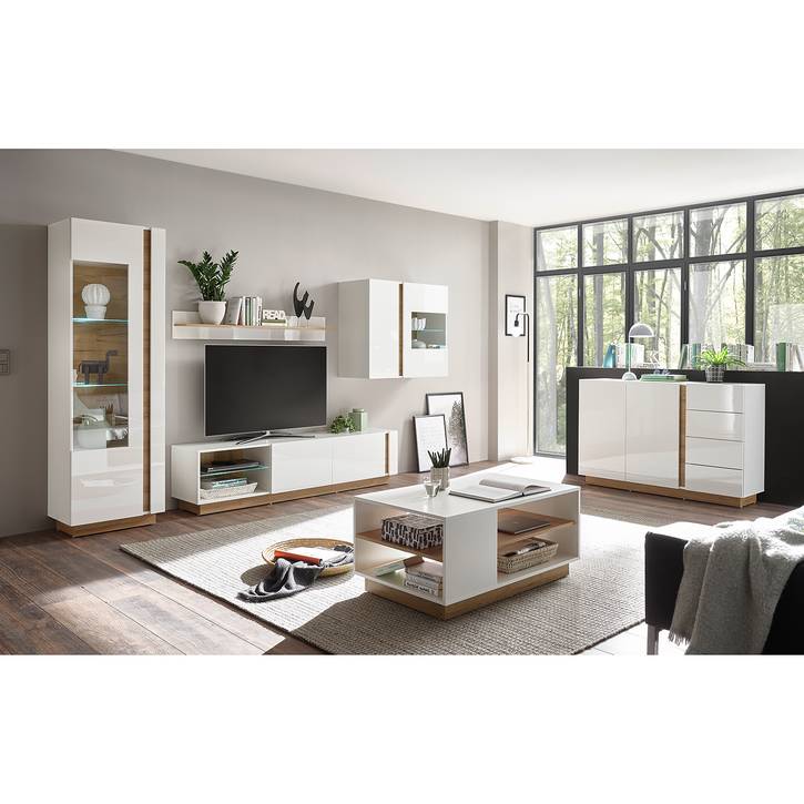 60 x 60 x 35,5 cm Tavolino da Salotto in Legno KS-Furniture WL5.832 Colore: Bianco 