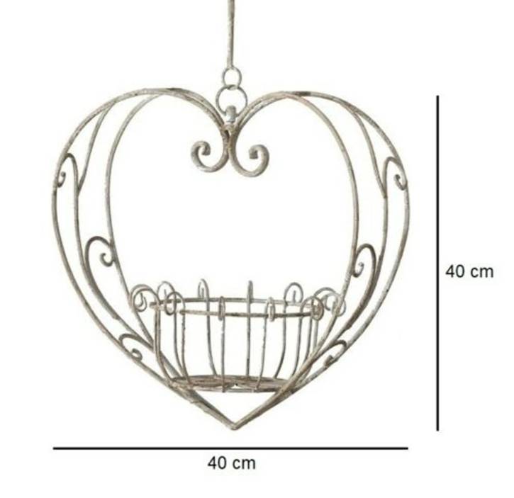 BURI Blumenampel Aus Metall – Hängender Pflanzkorb Mit Kokoseinlage Für Balkon & Garten