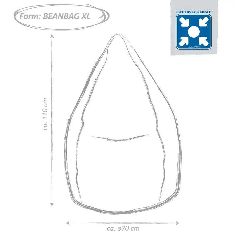 Jamie Beanbag XL Sand | Beige