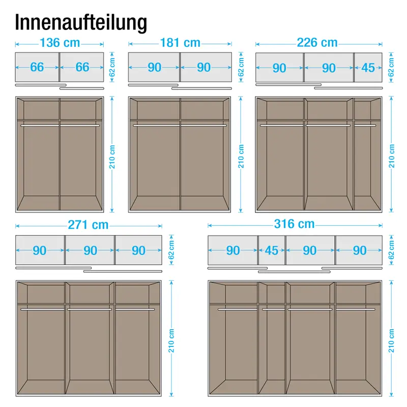 Einlegeboden Rauch | Beige