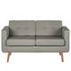 Sofa Croom I (2-Sitzer) - Webstoff Polia: Fango
