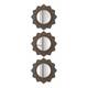 Wandspiegel Pambu (3er-Set) - Kunststoff - Grau / Bronze