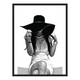 Bild Young Women Wearing Sun Hat - Buche massiv / Plexiglas - 62 x 82 cm