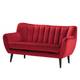 Sofa Polva I (2-Sitzer) - Samt Ravi: Rot