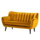 Sofa Polva I (2-Sitzer) - Samt Ravi: Senfgelb