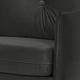 Sofa Pigna I (3-Sitzer) - Webstoff - Samt Ravi: Anthrazit