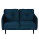 Sofa Pigna I (2-Sitzer) - Webstoff - Samt Ravi: Marineblau