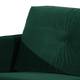 Sofa Pigna I (2-Sitzer) - Webstoff - Samt Ravi: Antikgrün