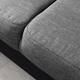 Ecksofa Sagata - Webstoff - Grau / Anthrazit - Longchair davorstehend links - Bettkasten - Schlaffunktion für dauerhafte Nutzung
