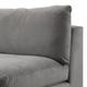 Sofa Dixwell (1,5-Sitzer) - Flachgewebe - Grau - Armlehne davorstehend links