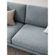 Sofa Bellaire(2,5-Sitzer) - Mischgewebe - Pastellblau - Silber