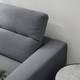 Sofa Berrie (3-Sitzer) - Webstoff Saia: Steingrau