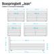 Boxspringbett Jean - Taupe - 100 x 200cm - Bonellfederkernmatratze - H2