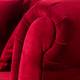 Sofa York (3-Sitzer) Samt - Stoff Chepi: Rot