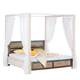 Himmelbett Goa White - Akazie massiv | home24
