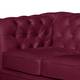 Sofa Esplanada (2-Sitzer) Samt - Weinrot