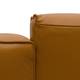Sofa Hudson (2-Sitzer) Webstoff - Echtleder Neka: Cognac
