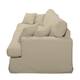 Sofa Mormès (3-Sitzer) Webstoff - Beige