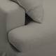 Sofa Mormès (3-Sitzer) Webstoff - Sandgrau