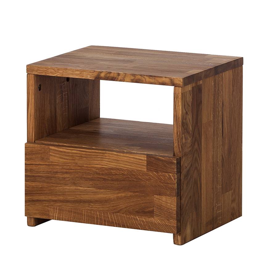 LOLAhome Nachttisch Weiß Mit Schublade & 2 Türen, 50x40x66 Cm – MDF Holz