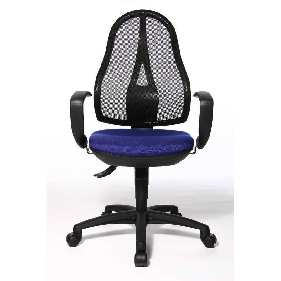 Point Sy Open KunstfaserMeshRoyalblau Drehstuhl Schwarz nOPw80k