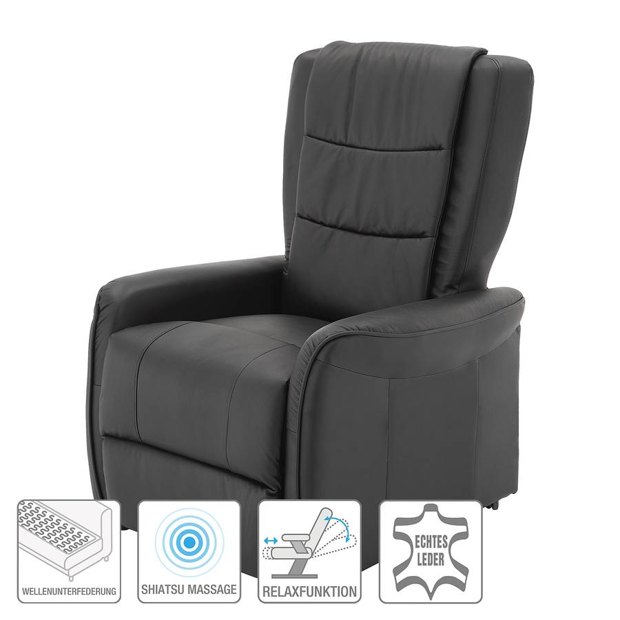 VéritableImitationNoir Relaxation Fauteuil De Nesna Cuir nN0w8vm