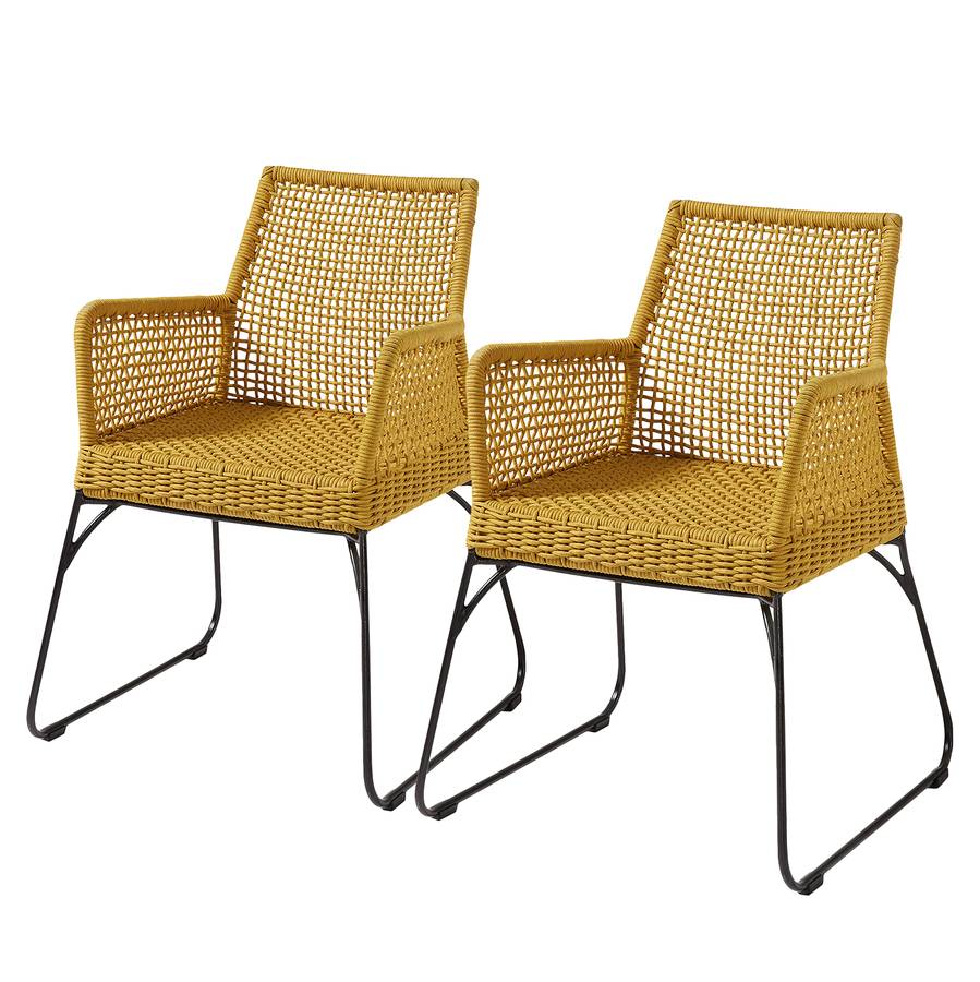 Chaise PlastiqueJaune Novak Jardin AcierMatière De BhQCtrdxs