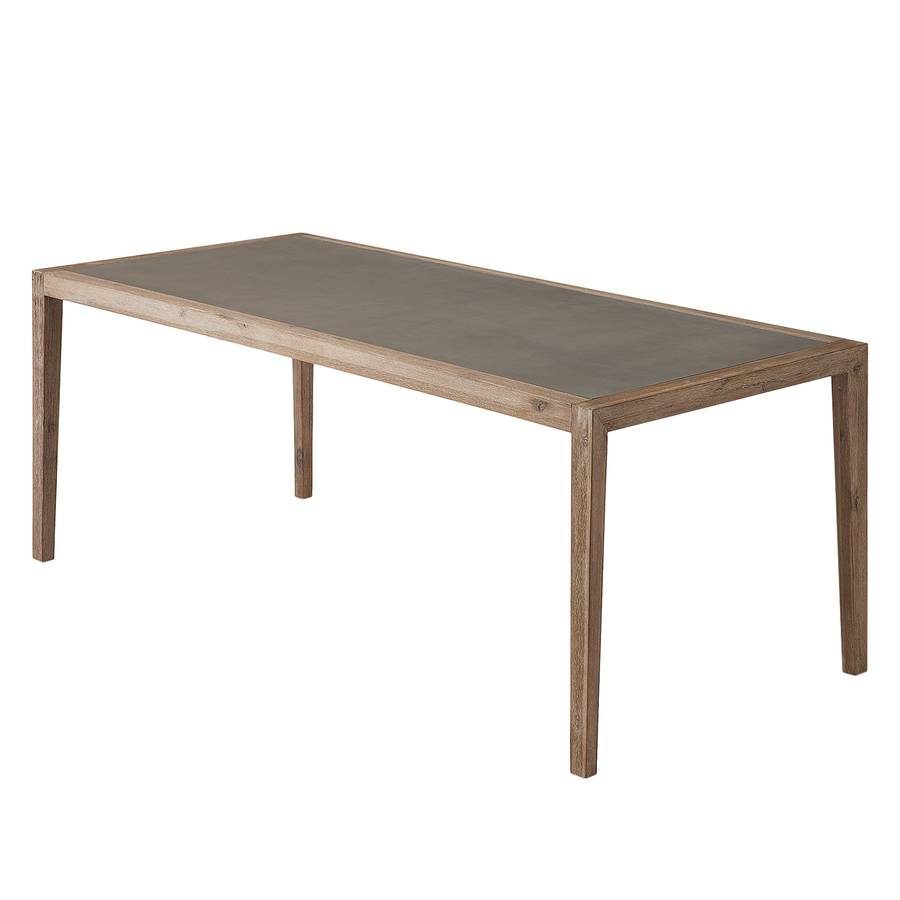 90 Akazie Corvette MassivBraun Gartentisch 200 Cm dxBoCe
