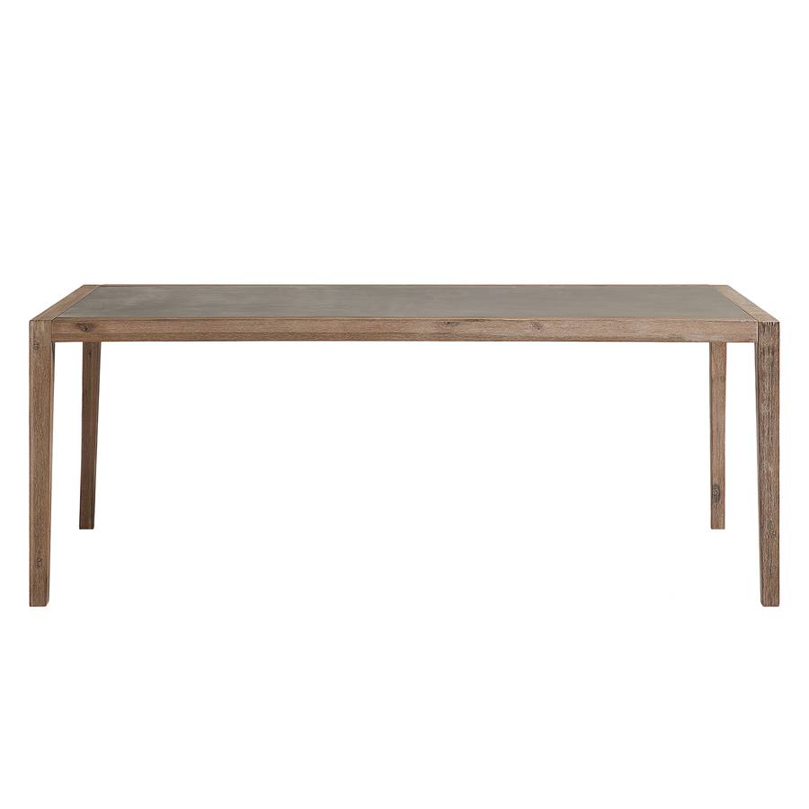 90 Akazie Corvette MassivBraun Gartentisch 200 Cm dxBoCe